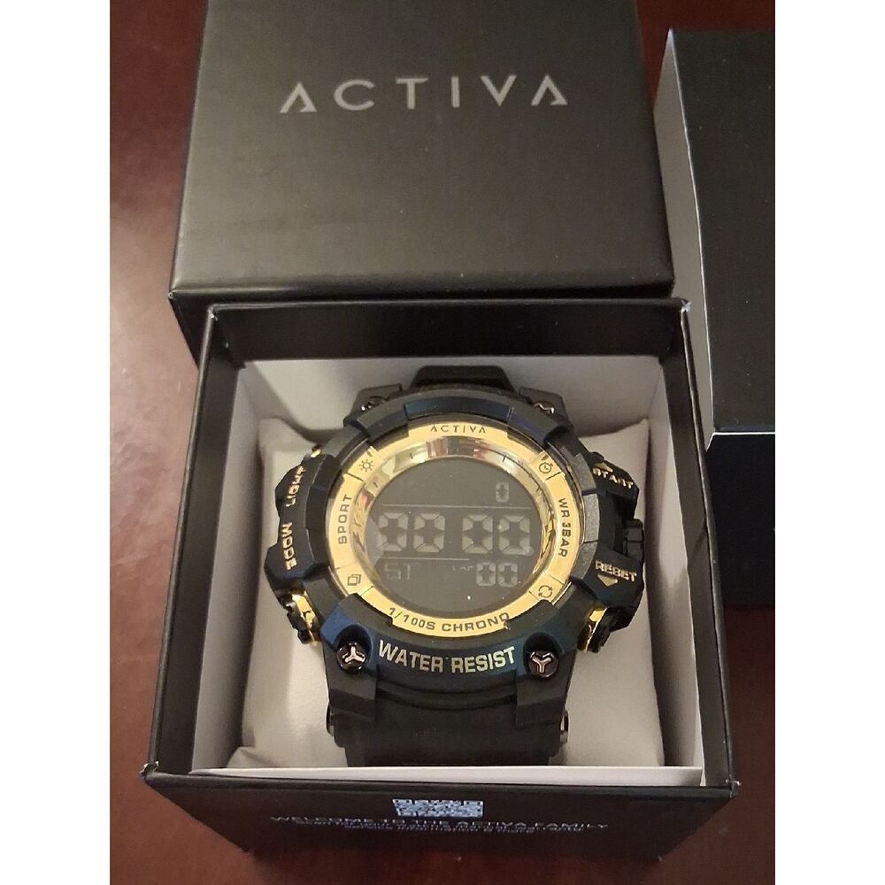 Activa Sync X Invicta Mens Digital Watch 50mm. Black New With Tags And Box